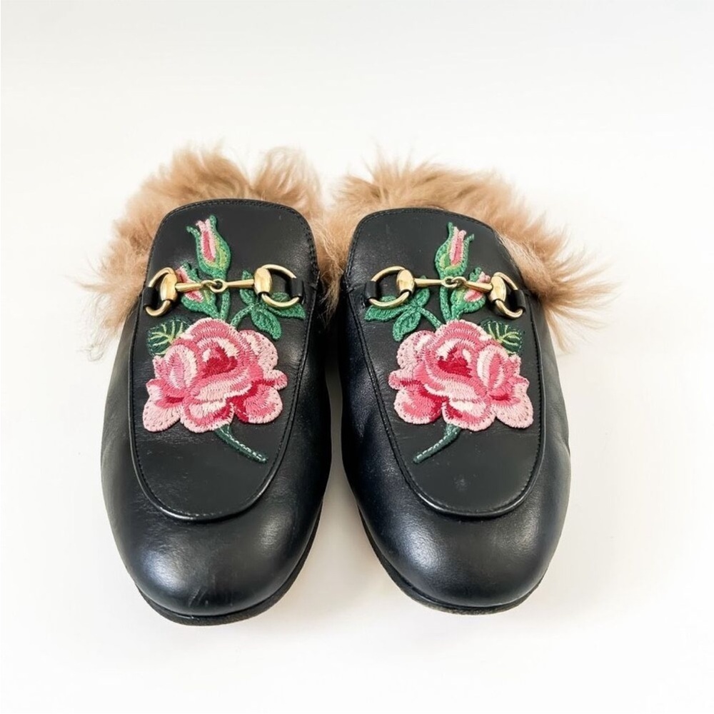 Gucci Loafer Mule Princetown with Fur - Picture 3 of 13